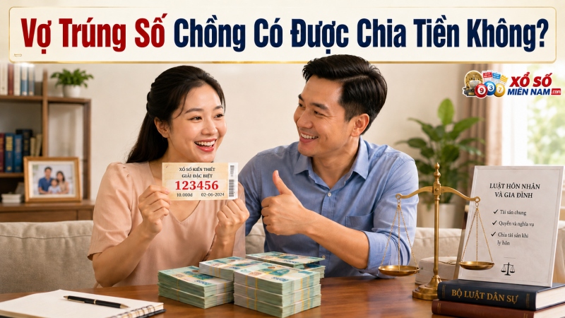 Vợ Trúng Số Chồng Có Được Chia Tiền Không? Luật Quy Định